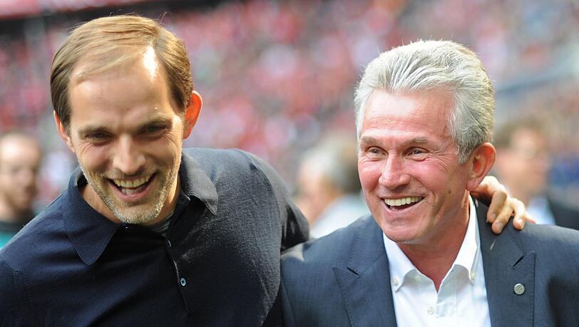 Verstehen sich gut: Thomas Tuchel (l.) und Jupp Heynckes (r.) Verstehen sich gut: Thomas Tuchel (l.) und Jupp Heynckes (r.)