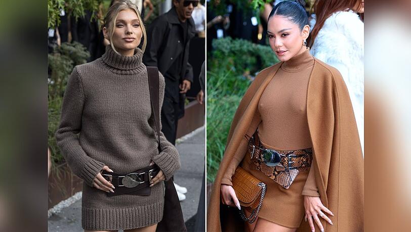 Elsa Hosk (li.) und Vanessa Hudgens bei der Modenschau von Michael Kors in New York.