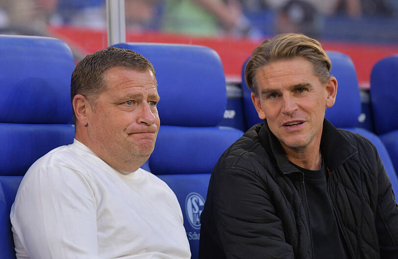 Sie arbeiten erfolgreich zusammen beim FC Bayern: Max Eberl (l.) und Christoph Freund. Sie arbeiten erfolgreich zusammen beim FC Bayern: Max Eberl (l.) und Christoph Freund.
