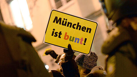 Immer wieder wird in München gegen Rassismus demonstriert.