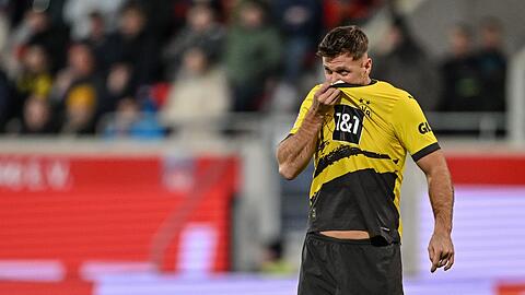 Nach seinem Dreierpack gegen Bochum blieb Dortmunds Niclas Füllkrug gegen Heidenheim ohne Erfolg.