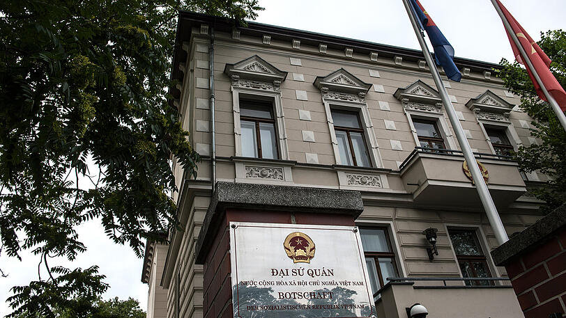Blick auf die Botschaft von Vietnam in Berlin.