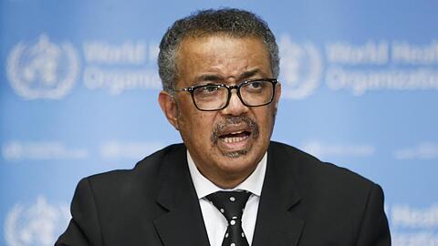 Tedros Adhanom Ghebreyesus, Generaldirektor der Weltgesundheitsorganisation, bei einer Pressekonferenz.