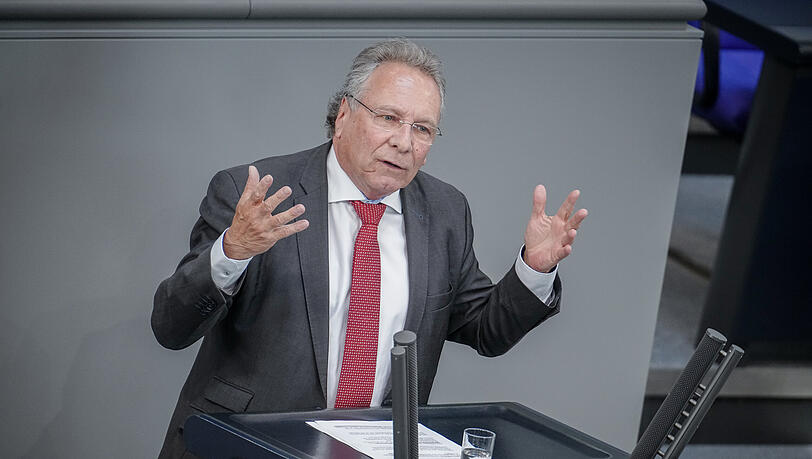 Ex-Linken-Chef Klaus Ernst bei einer Rede im Bundestag. (Archivbild) Ex-Linken-Chef Klaus Ernst bei einer Rede im Bundestag. (Archivbild)
