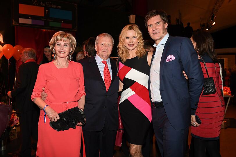 Wolfgang Porsche mit Freundin Claudia Hübner und Veronica Ferres mit Ehemann Carsten Maschmeyer.