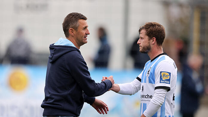 Richard Neudecker (r.) hat den TSV 1860 nach zwei Jahren zum Saisonende verlassen.