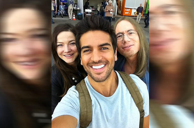 Bully (r.) mit Elyas M&rsquo;Barek und Hannah Herzsprung.