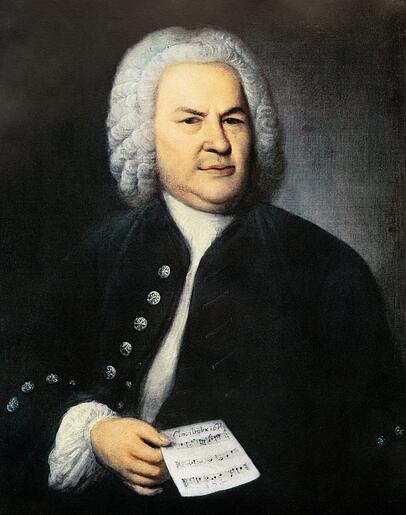 Johann Sebastian Bach (1685 - 1750) gemalt von Elias Gottlob Haussmann. Johann Sebastian Bach (1685 - 1750) gemalt von Elias Gottlob Haussmann.