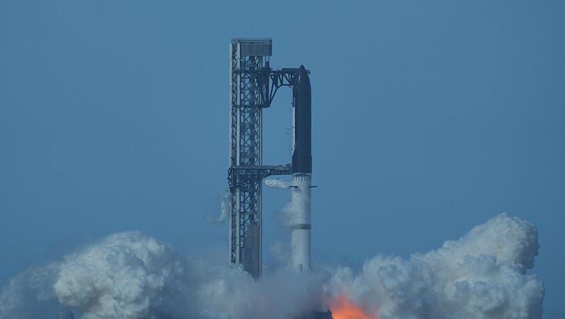 Ein weiterer geplanter Testflug des "Starship" musste kurz vor dem Start abgebrochen werden.