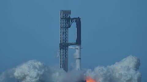 Ein weiterer geplanter Testflug des "Starship" musste kurz vor dem Start abgebrochen werden.