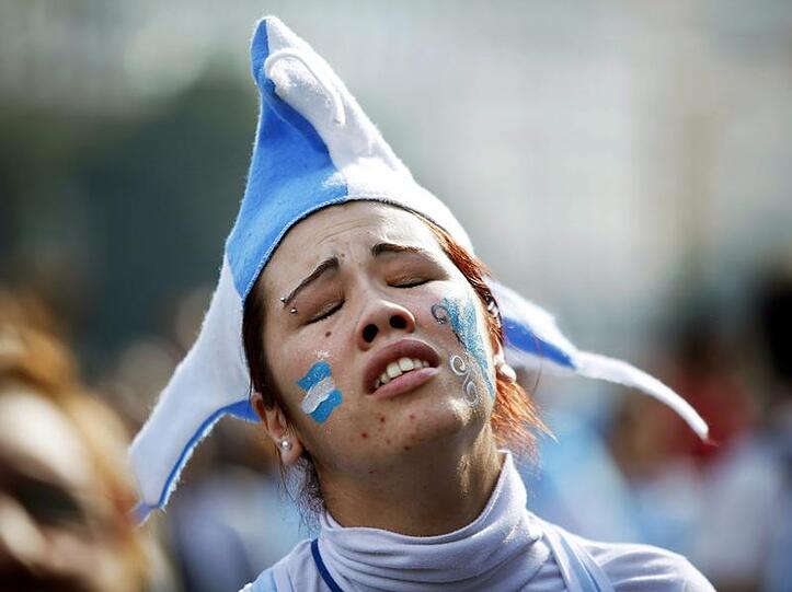 Die Fans beim Public Viewing in Buenos Aires sind niedergeschlagen.