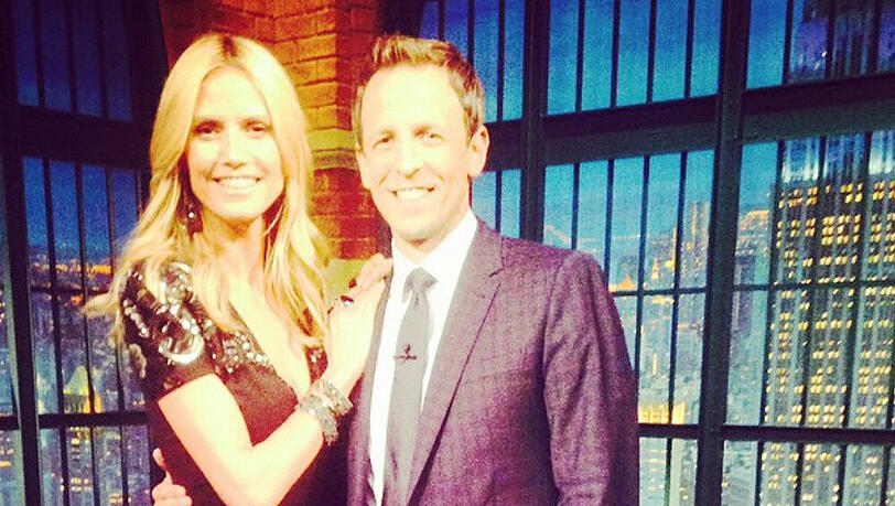 Ein Auszug aus Heidi Klums täglichen Instagram-Postings: Heute mit dem "Late Night"-Moderator Seth Meyers Ein Auszug aus Heidi Klums täglichen Instagram-Postings: Heute mit dem "Late Night"-Moderator Seth Meyers