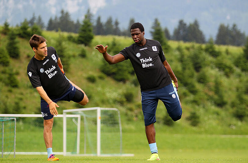 Kennen sich aus gemeinsamen (drei) Tagen beim  1. FCK: Gary Kagelmacher (l.) und Rodnei.