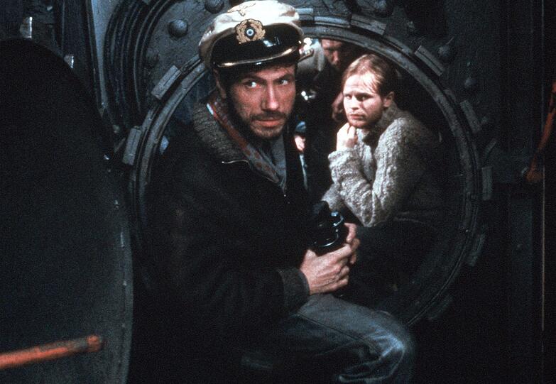 Der Kommandant (Jürgen Prochnow, li.) und Kriegsberichterstatter Werner (Herbert Grönemeyer) in &bdquo;Das Boot&ldquo;.