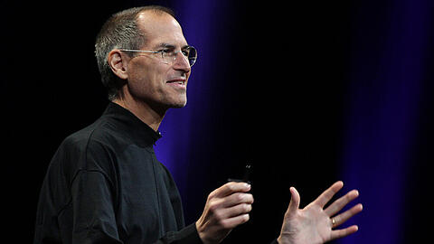 Der ehemalige Apple-Boss Steve Jobs bei einer Präsentation im Jahr 2008