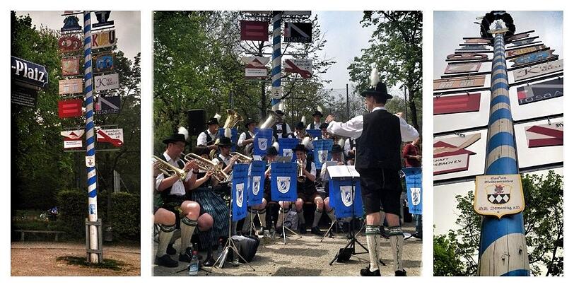 Ein Fest unter dem Schwulen Maibaum.