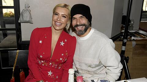 Im Sternen-Kleid: Verena Kerth mit Freund Marc Terenzi.
