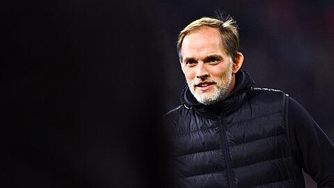Münchens Trainer Thomas Tuchel kommt ins Stadion.