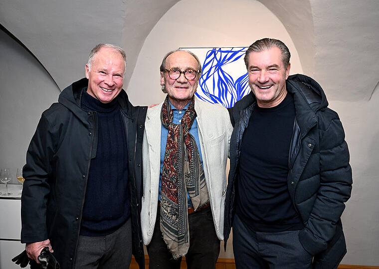 Stefan Reuter, Dirk Kr&uuml;ssenberg und Michael Zorc