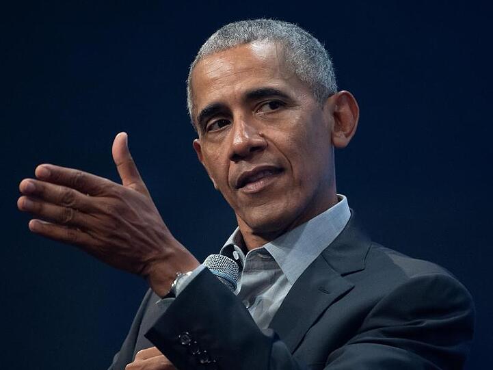 Barack Obama war zu Gast auf der Gründermesse "Bits & Pretzels" in München.