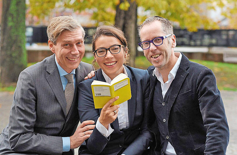 Max Wagner (l.), Anna Kleeblatt und Roger Diederen.