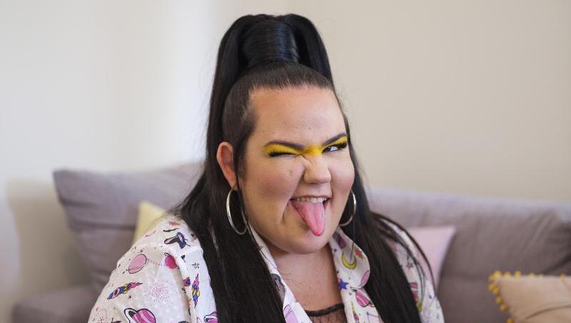 Sängerin Netta Barzilai beim Interview mit der Deutschen Presse-Agentur (dpa). Sängerin Netta Barzilai beim Interview mit der Deutschen Presse-Agentur (dpa).