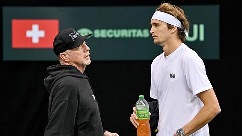Tennis-Legende Boris Becker w&uuml;nscht sich mehr Kampfgeist bei Alexander Zverev. (Archivbild)