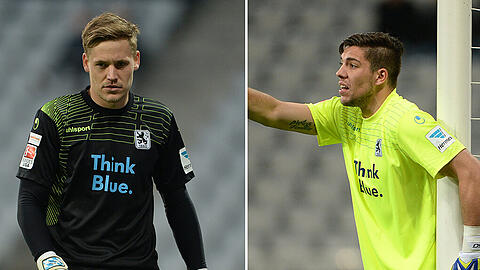 Kämpfen um den Platz als Stammkeeper: Vitus  Eicher (l) und Stefan Ortega.