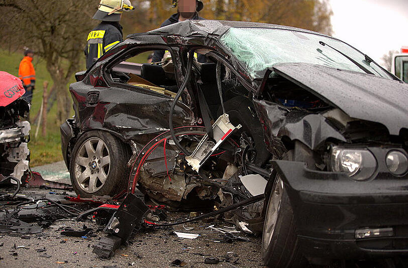 Die Bilder vom Unfall in Traunstein.
