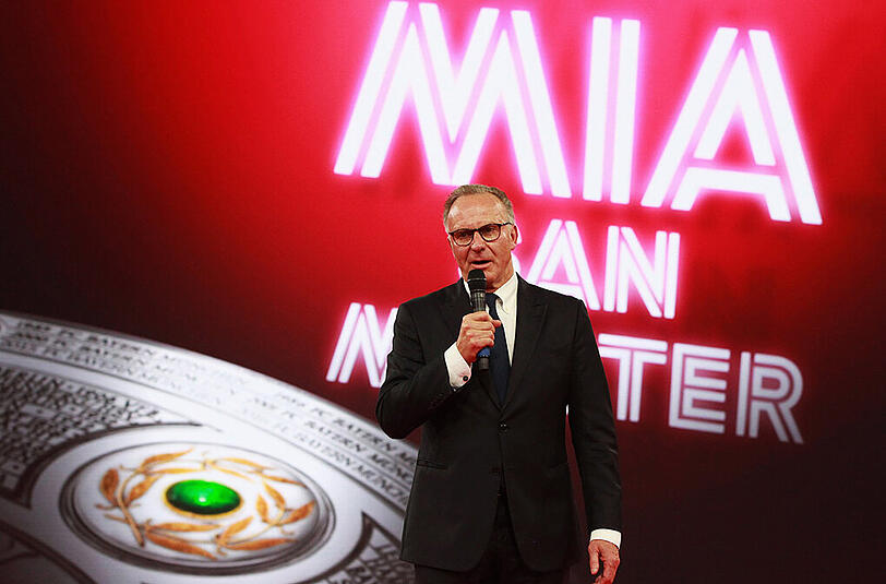 Der Ober-Redner des Serienmeisters: Karl-Heinz Rummenigge.