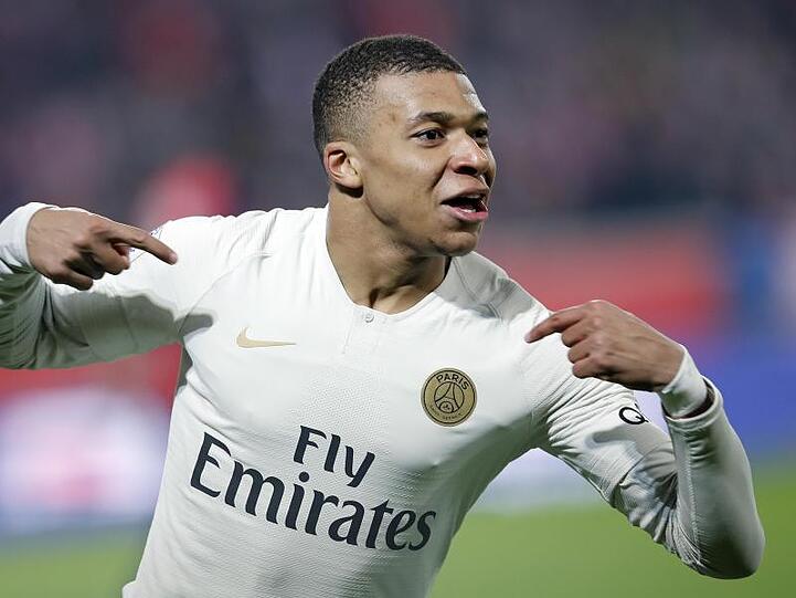 Kylian Mbappé von Paris Saint-Germain. Foto: Christophe Ena/AP