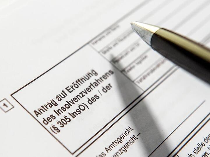 Ein Antrag zur Eröffnung eines Insolvenzverfahrens.
