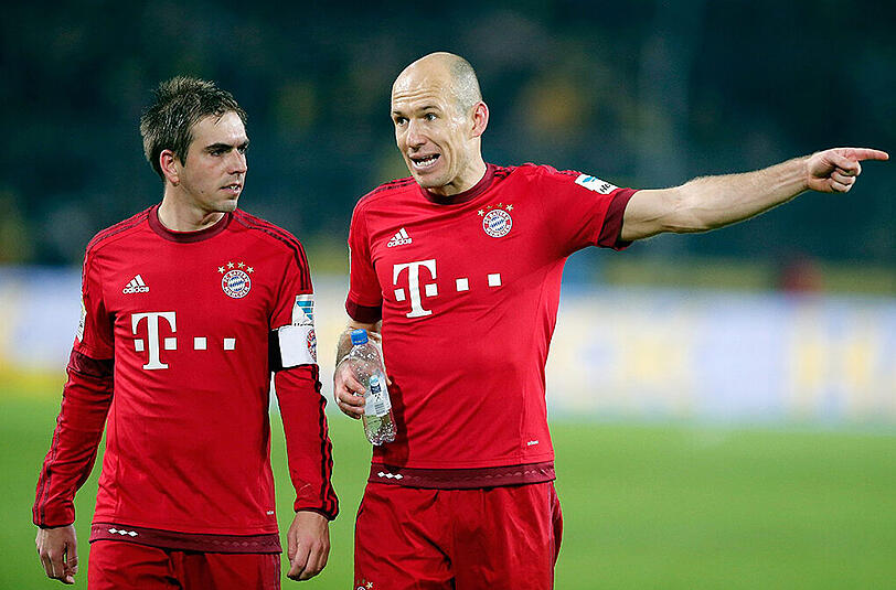 Philipp Lahm und Arjen Robben erleben in diesem Sommer eine fußballfreie Zeit.