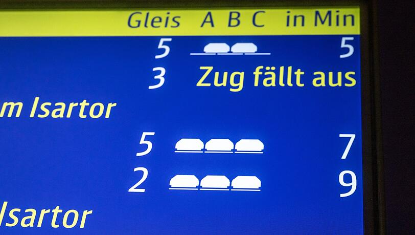 Kurzzeitig legt der Betrunkene mit seiner Aktion den S-Bahnverkehr in München lahm. (Symbolbild)