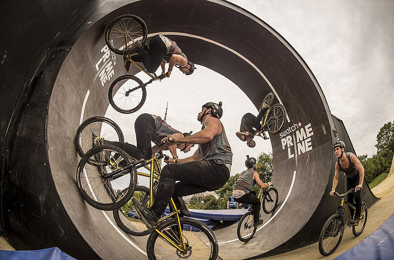 Mountainbiker Sam Pilgrim tritt am Samstag an.