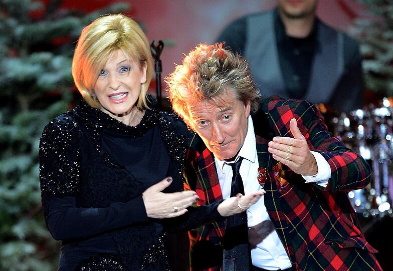 Carmen Nebel und Weltstar Rod Stewart.