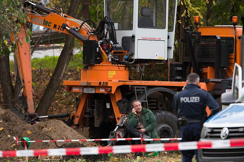 Bombe in Magdeburg: Bilder vom gesperrten Bereich am Damschkeplatz