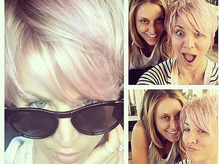 Kaley Cuoco setzt auf die Trendfarbe Pink