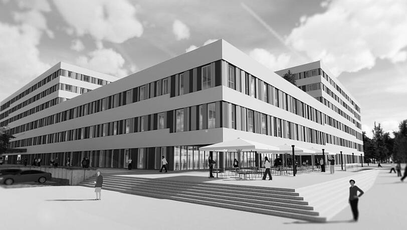 Wenn es pünktlich losgeht mit dem Baubeginn, soll der mächtige neue Komplex Ende 2024 fertig sein und eröffnen. Wenn es pünktlich losgeht mit dem Baubeginn, soll der mächtige neue Komplex Ende 2024 fertig sein und eröffnen.