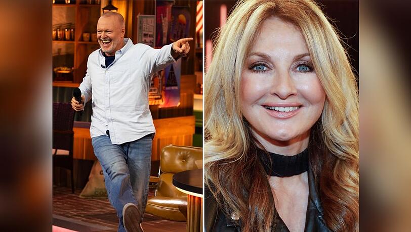Stefan Raab begrüßt am Mittwoch Frauke Ludowig als seine Spielleiterin bei "Du gewinnst hier nicht die Million!".