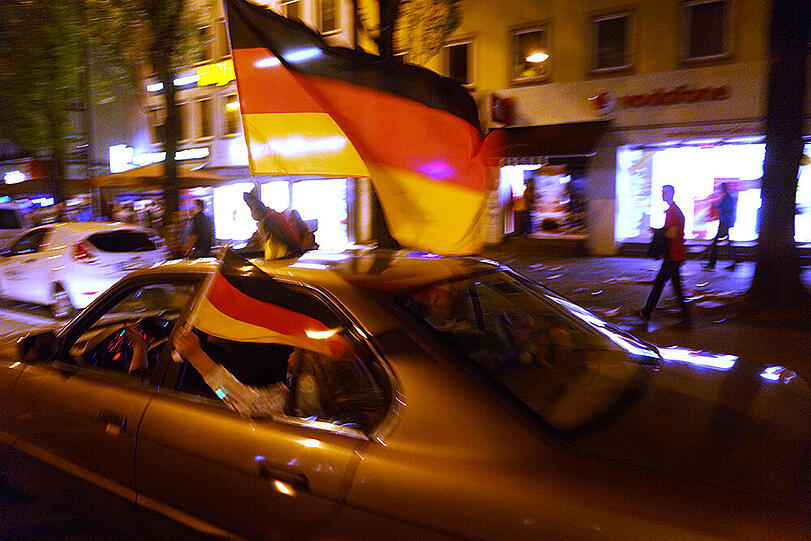 Was für eine Party! Nach dem WM-Sieg herrschte auf Münchens Straßen Ausnahmezustand. Die Bilder.