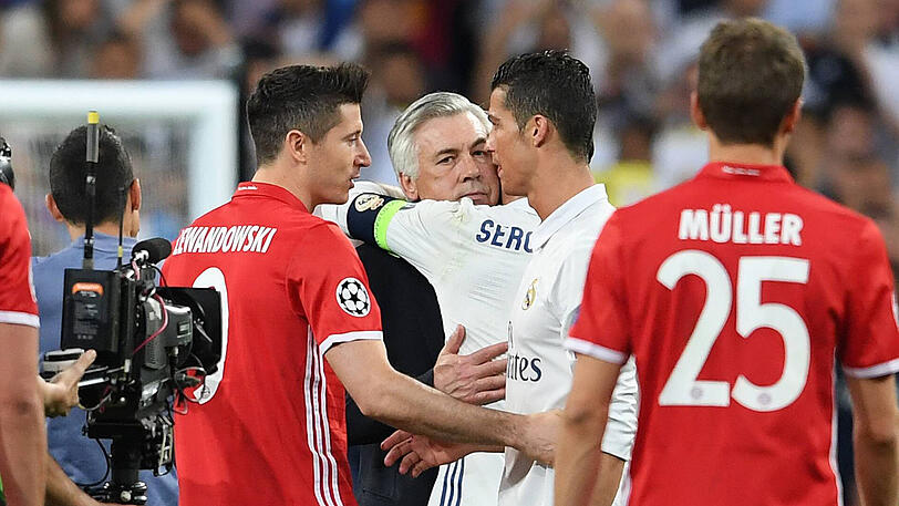 Möglicherweise bald Teamkollegen? Robert Lewandowski (l.) und Cristiano Ronaldo.