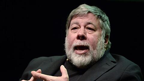 Apple-Mitbegründer Steve Wozniak spricht bei einer Diskussion beim Worldwebforum.