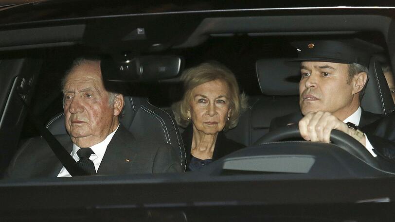 Juan Carlos (li), ehemaliger König von Spanien, und Ex-Königin Sofia.