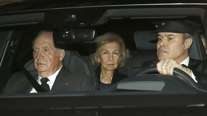 Juan Carlos (li), ehemaliger König von Spanien, und Ex-Königin Sofia.