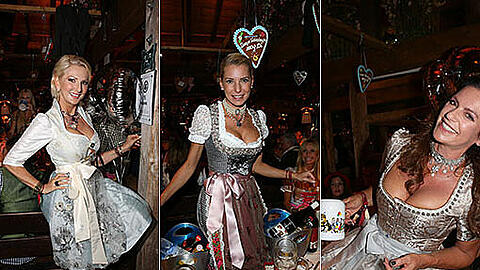 Promiauflauf beim "Almauftrieb" im Käferzelt auf dem Oktoberfest.- Die besten Bilder.