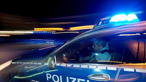 Eine Polizeistreife fährt zu einem Einsatz. Foto: Patrick Seeger/dpa/Symbolbild
