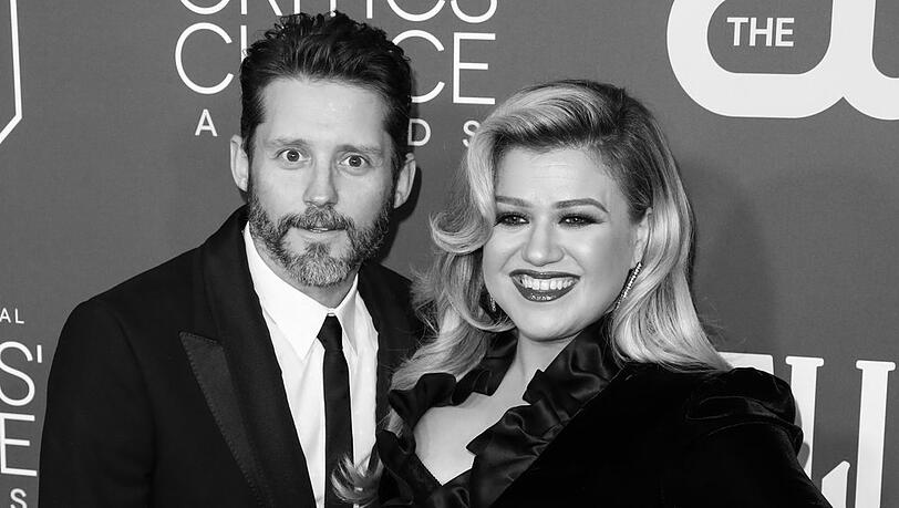 Kelly Clarkson mit Brandon Blackstock im Jahr 2020.