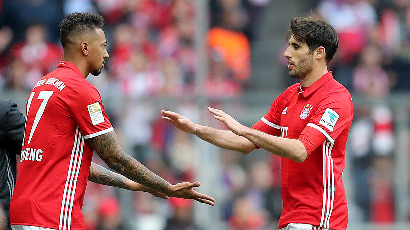 Stehen gegen Mainz nicht im Kader: Jérôme Boateng (l.) und Javi Martínez.