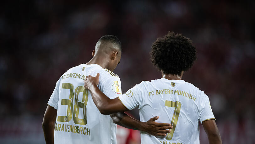 Ryan Gravenberch und Serge Gnabry standen gegen Pilsen in der Startelf. (Archivbild)